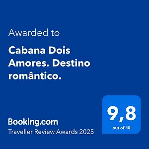 Cabana Dois Amores. Destino Romântico. Barracão